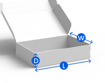Length x width x depth