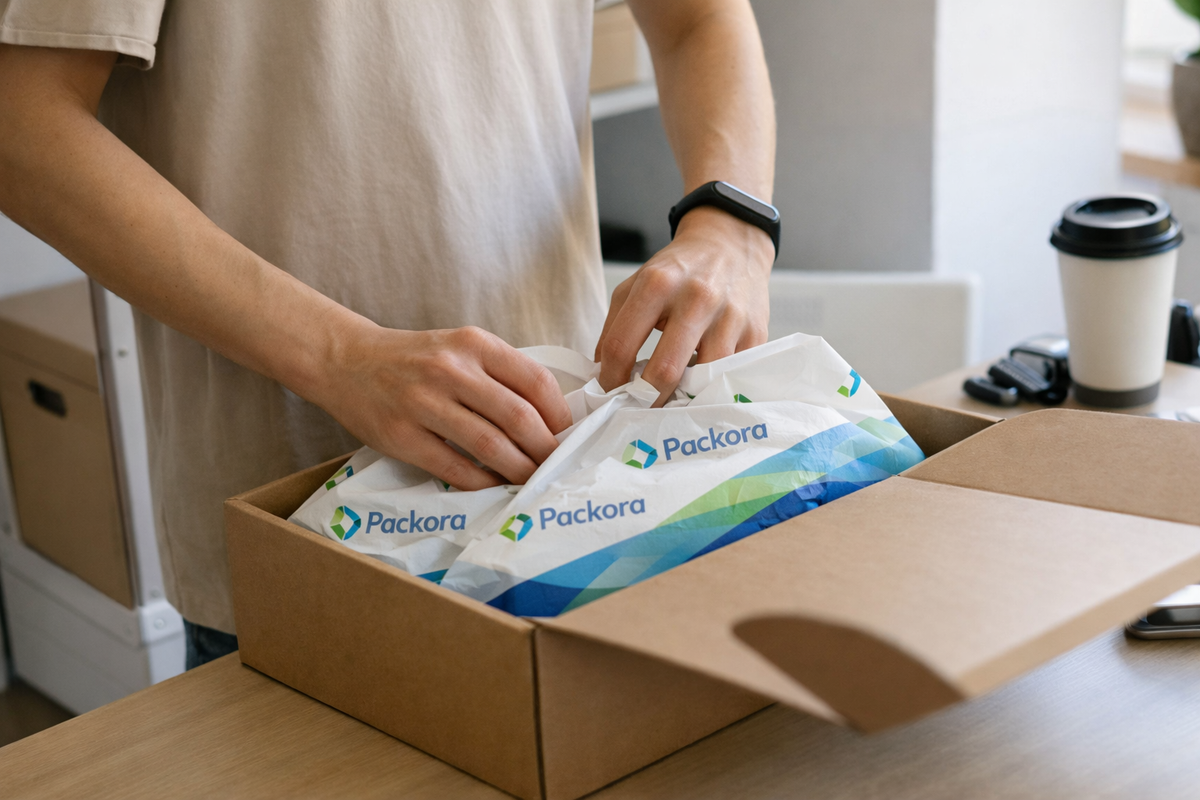 <p><strong>18 lb.</strong> <strong>White</strong> <strong>Tissue</strong>: A perfect blend between standard tissue paper and thin wrapping paper, offering enhanced durability while maintaining a luxurious, porous texture. Exclusive to 20 x 30” sheets, it’s a versatile, fold-free option for effortless packaging.</p>